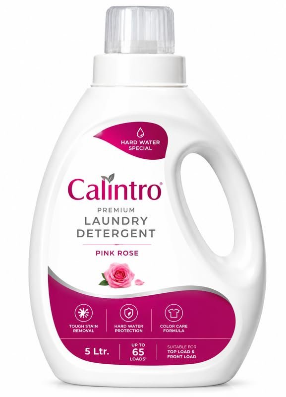 Calintro Premium Laundry Detergent Pink Rose 5 Ltr