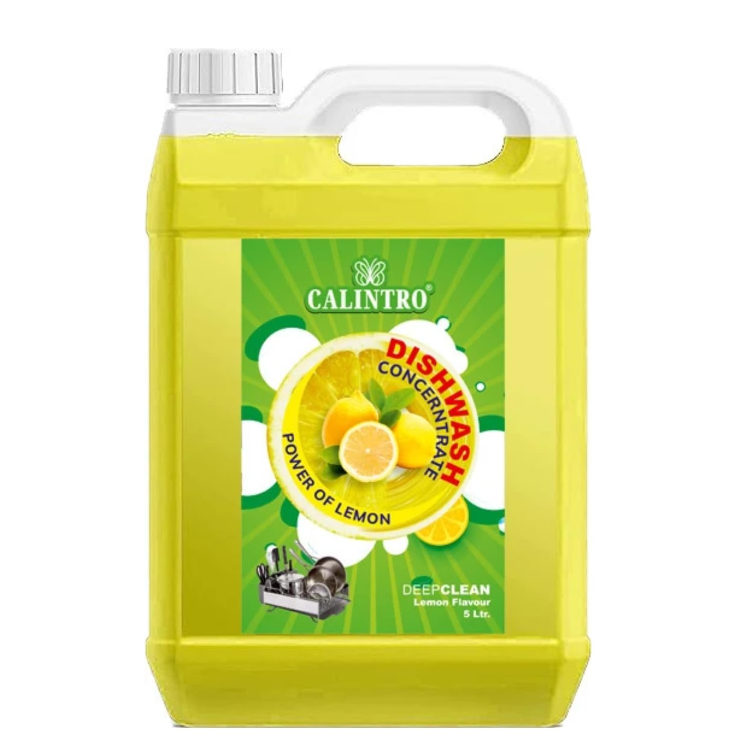 Calintro Dishwash Concentrate Lemon 5 Ltr